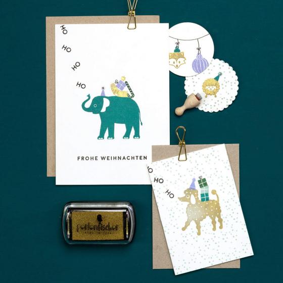 5x Stempel | Frohe Weihnachten