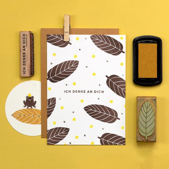 5x Stempel | Ich denke an dich