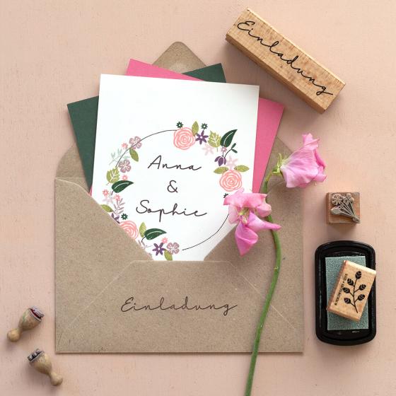 5x Stempel | Einladung 3