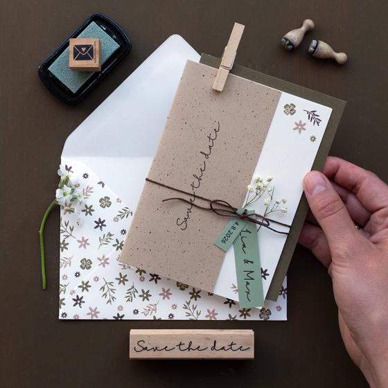 5x Stempel | Save the date 2