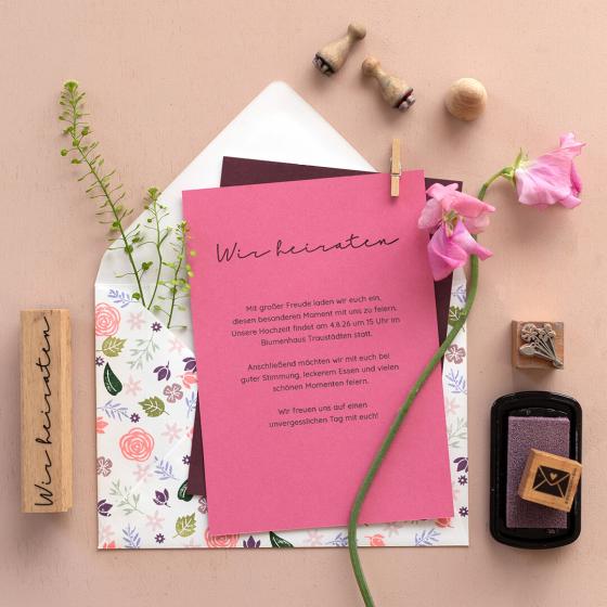 5x Stempel | Wir heiraten 2