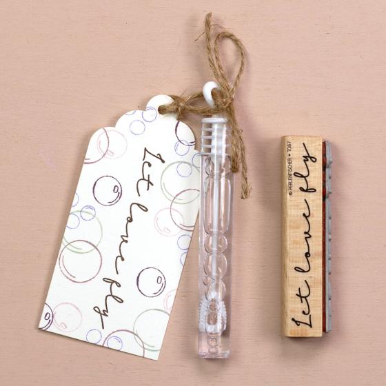 5x Stempel | Let love fly