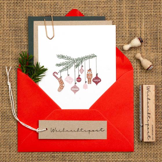 5x Stempel | Weihnachtspost