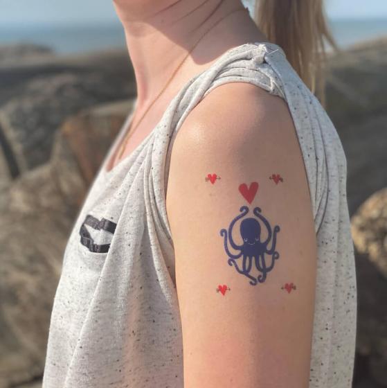 10x Tattoo | Octopus in love
